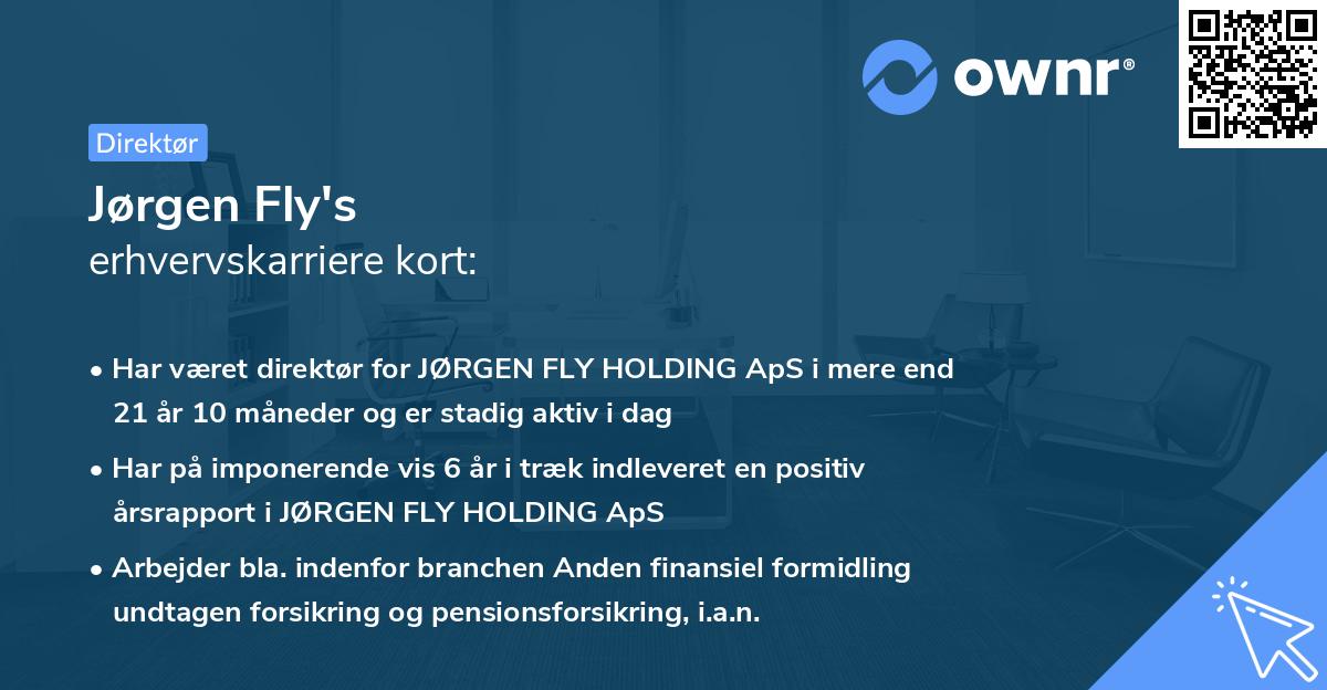 Jørgen Fly's erhvervskarriere kort