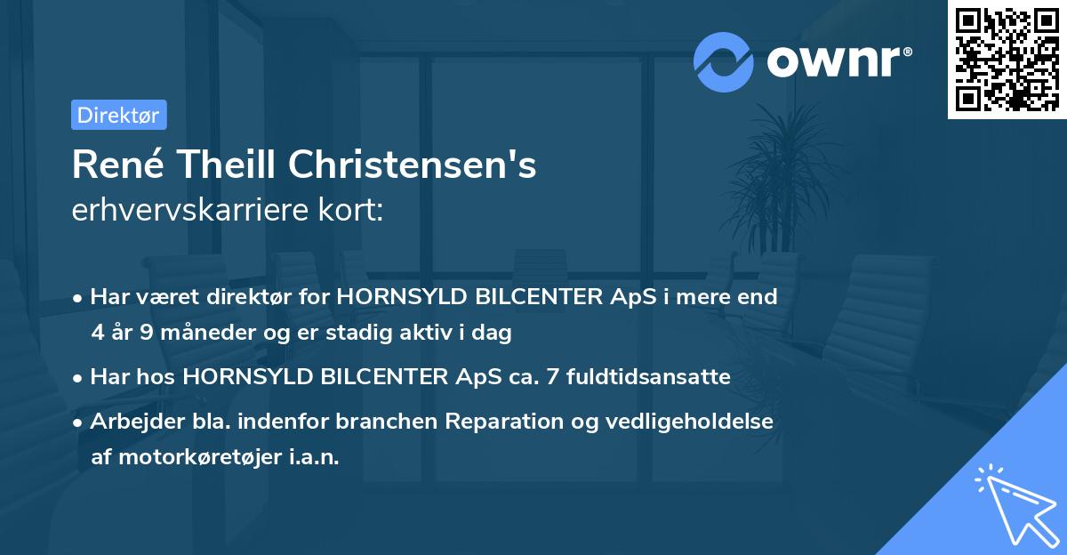 René Theill Christensen's erhvervskarriere kort