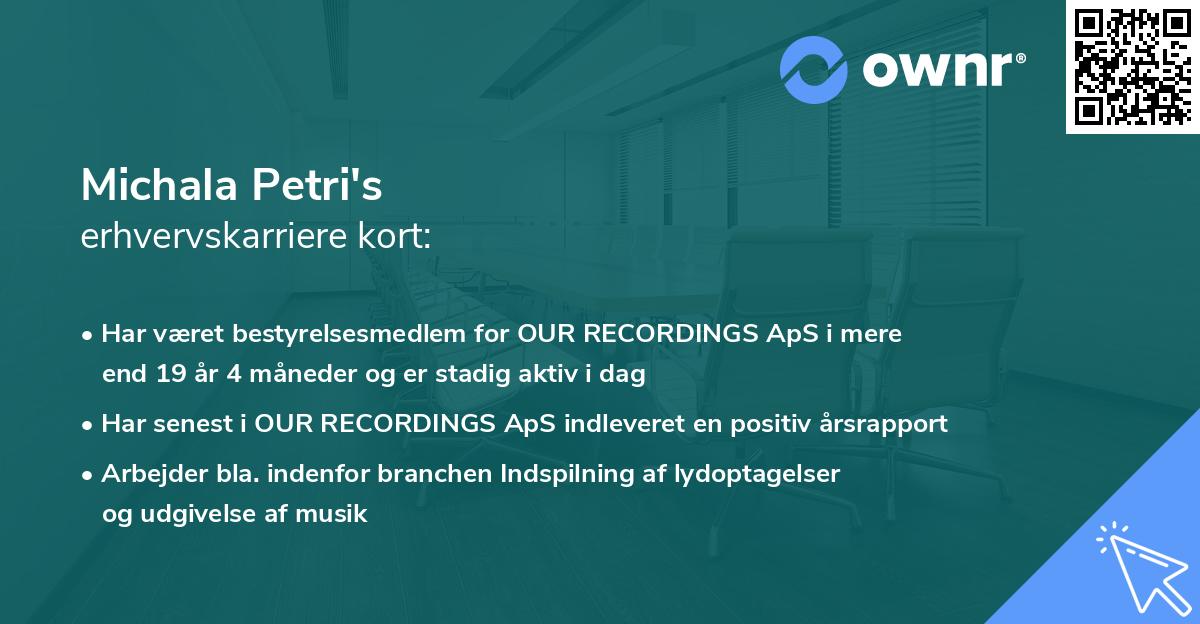 Michala Petri's erhvervskarriere kort