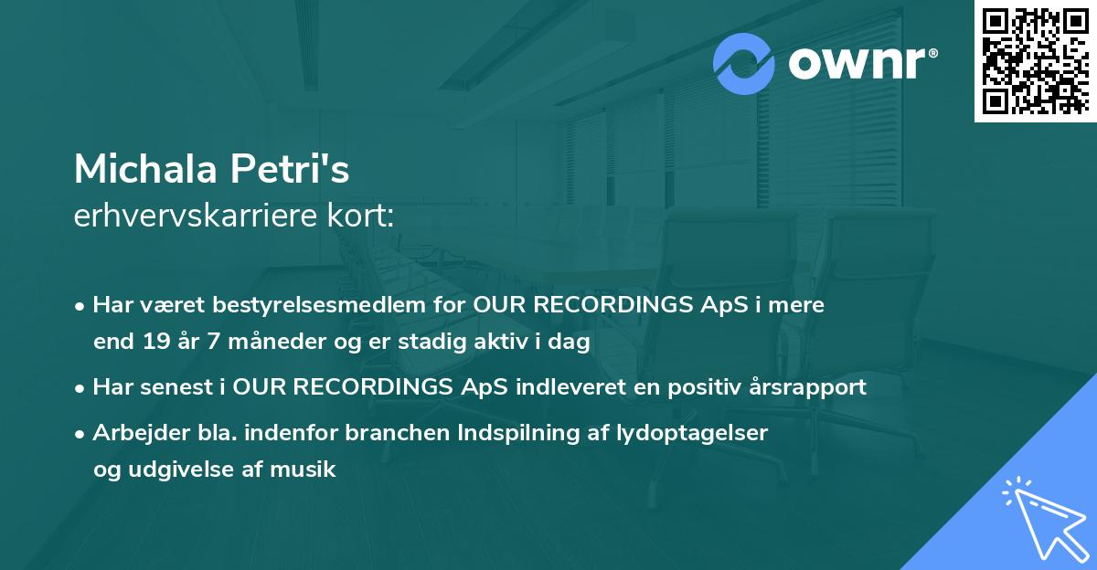 Michala Petri's erhvervskarriere kort