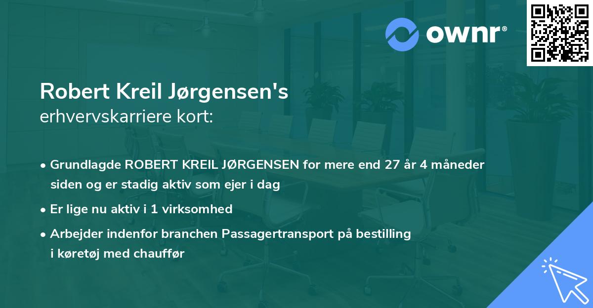 Robert Kreil Jørgensen's erhvervskarriere kort