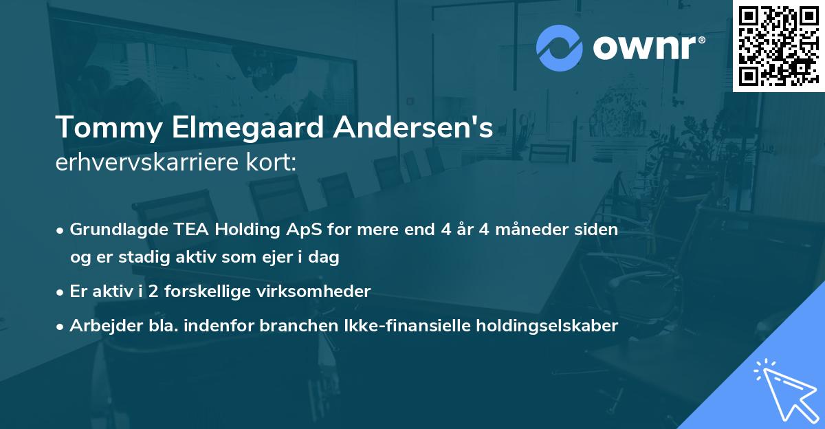 Tommy Elmegaard Andersen's erhvervskarriere kort
