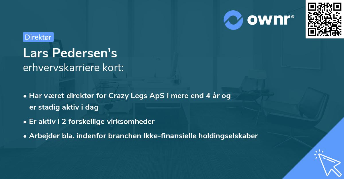 Lars Pedersen's erhvervskarriere kort