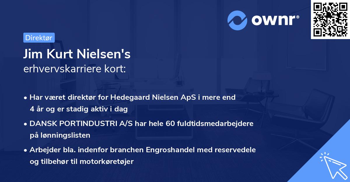 Jim Kurt Nielsen's erhvervskarriere kort