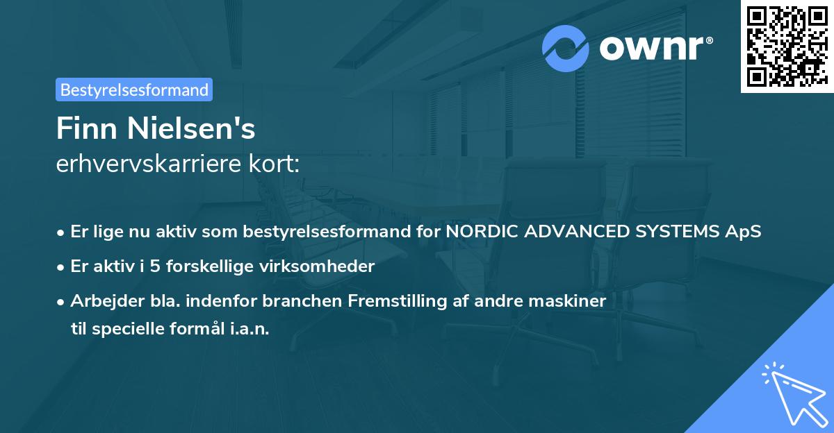 Finn Nielsen's erhvervskarriere kort