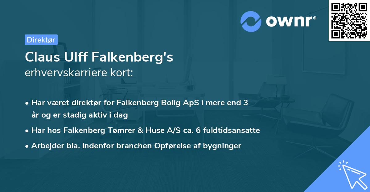 Claus Ulff Falkenberg's erhvervskarriere kort