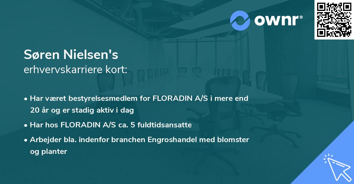 Søren Nielsen's erhvervskarriere kort