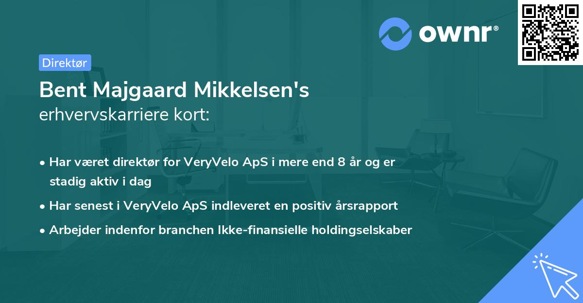 Bent Majgaard Mikkelsen's erhvervskarriere kort