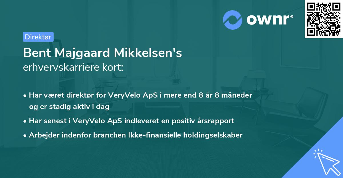 Bent Majgaard Mikkelsen's erhvervskarriere kort