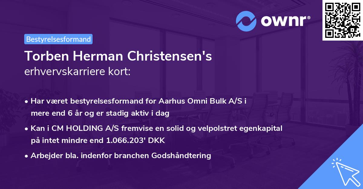 Torben Herman Christensen's erhvervskarriere kort