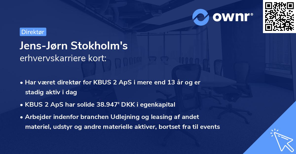Jens-Jørn Stokholm's erhvervskarriere kort