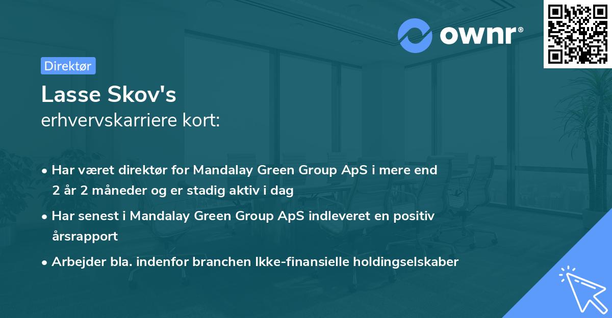 Lasse Skov's erhvervskarriere kort