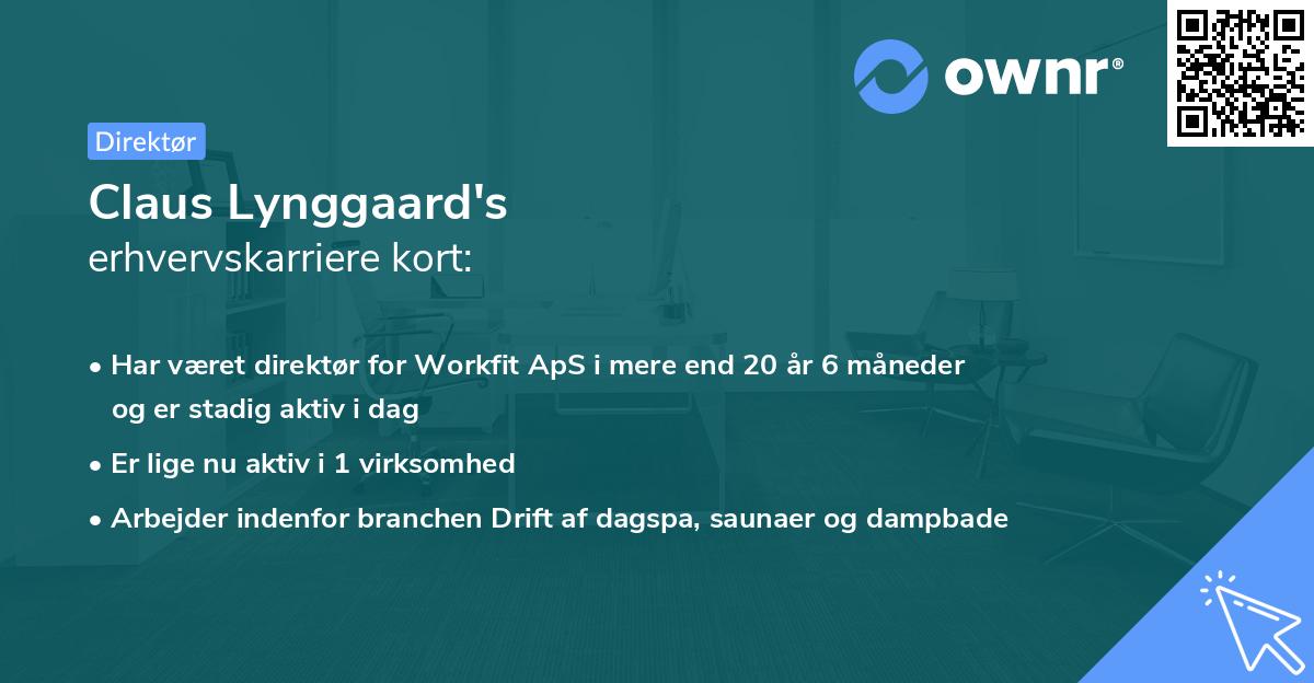 Claus Lynggaard's erhvervskarriere kort