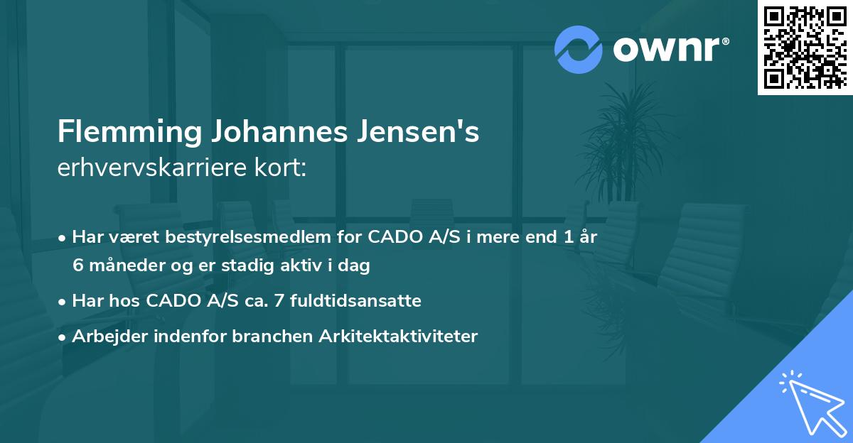 Flemming Johannes Jensen's erhvervskarriere kort