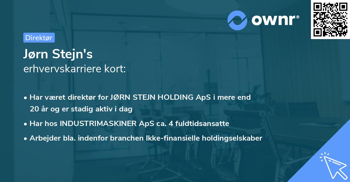 Jørn Stejn's erhvervskarriere kort