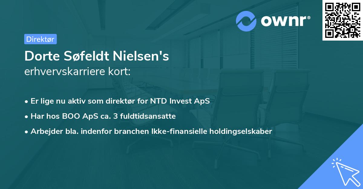 Dorte Søfeldt Nielsen's erhvervskarriere kort