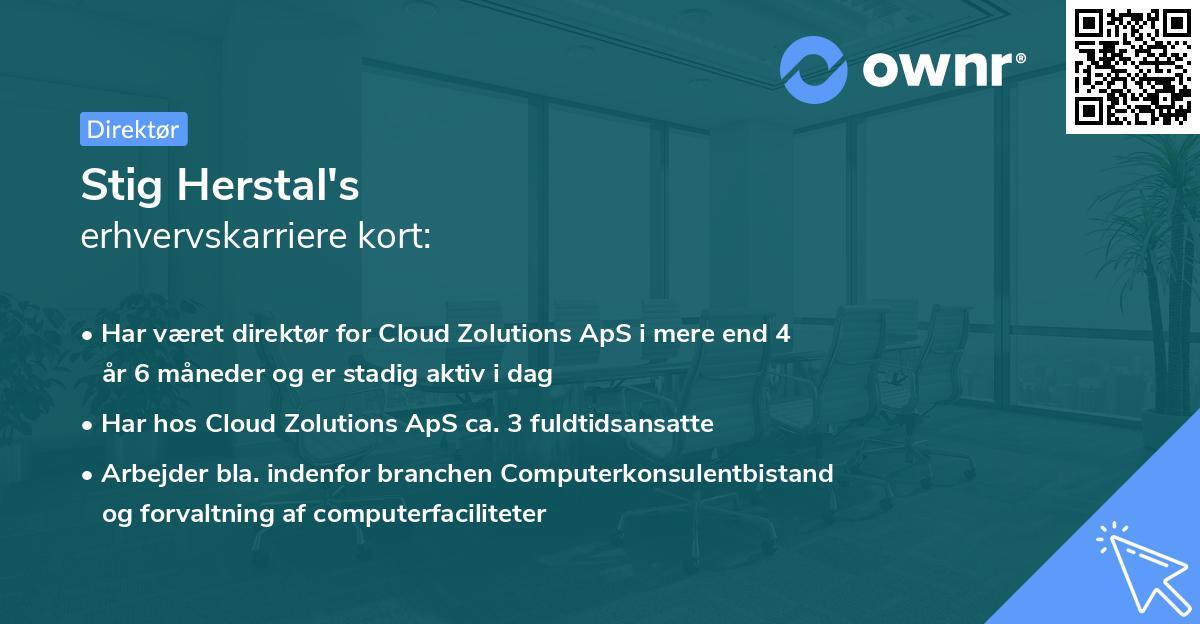 Stig Herstal's erhvervskarriere kort
