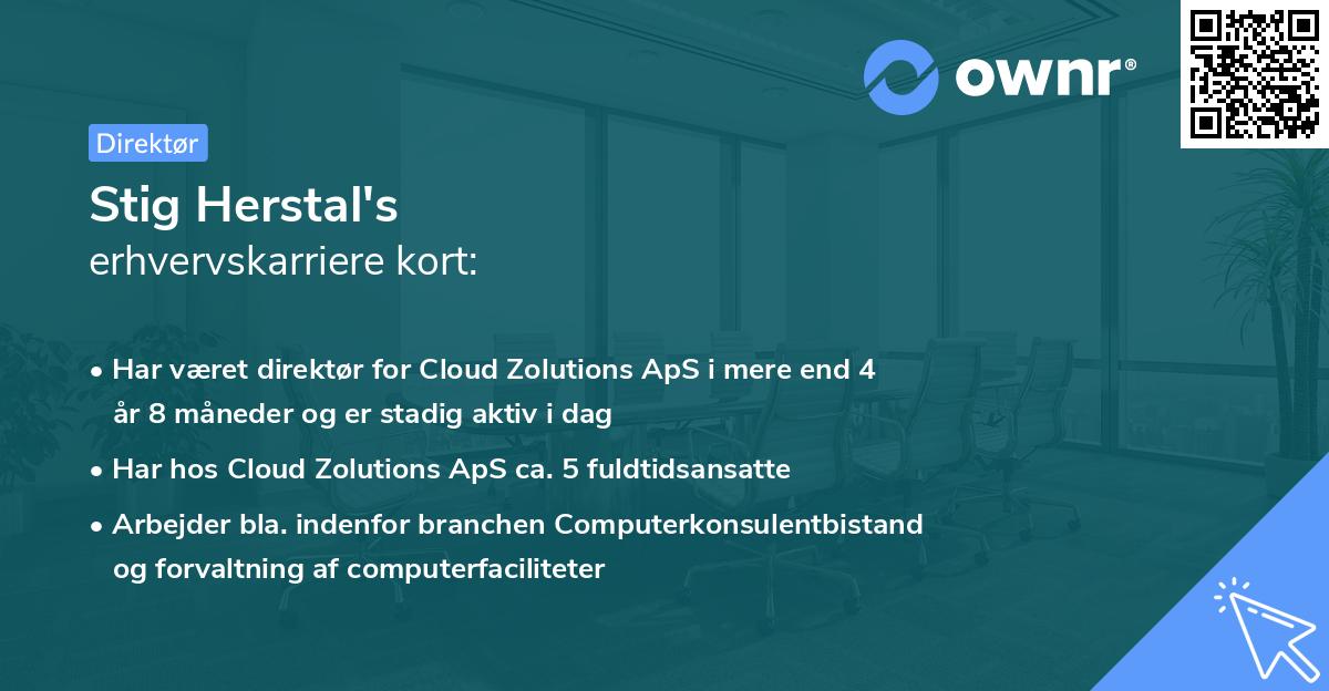 Stig Herstal's erhvervskarriere kort