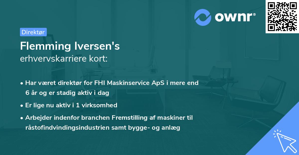 Flemming Iversen's erhvervskarriere kort