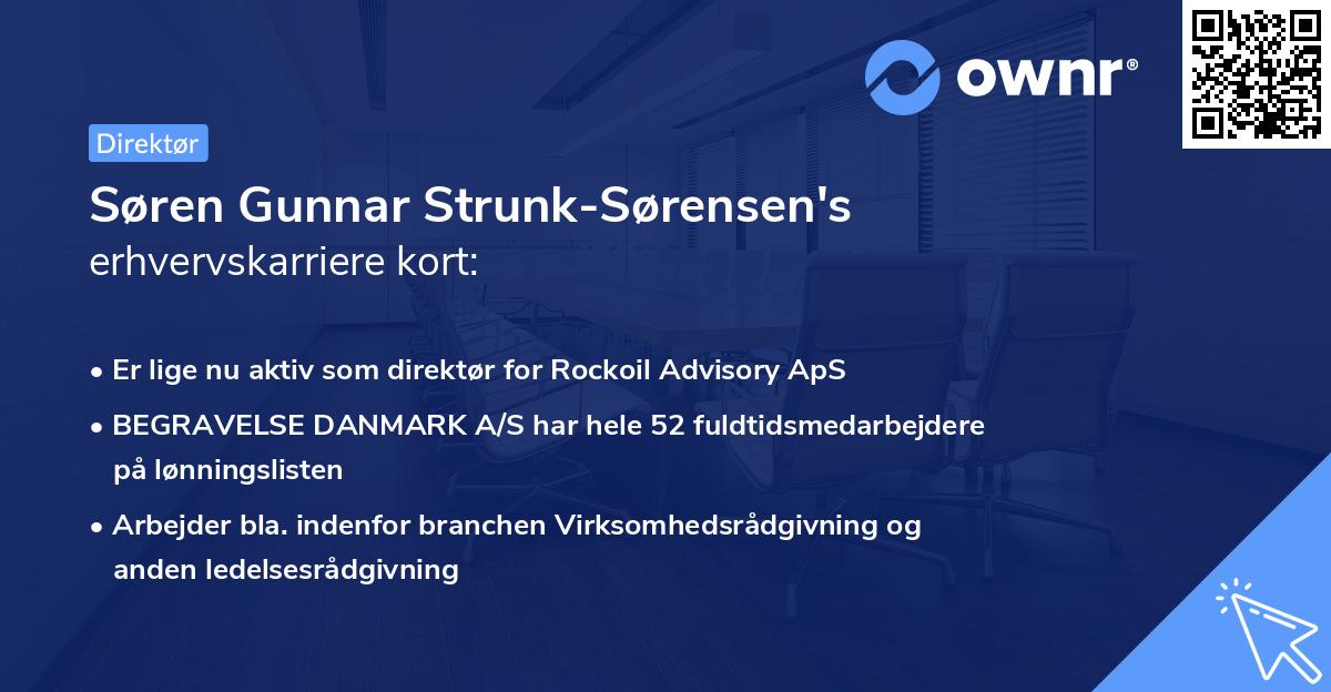 Søren Gunnar Strunk-Sørensen's erhvervskarriere kort