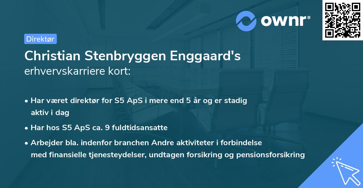 Christian Stenbryggen Enggaard's erhvervskarriere kort