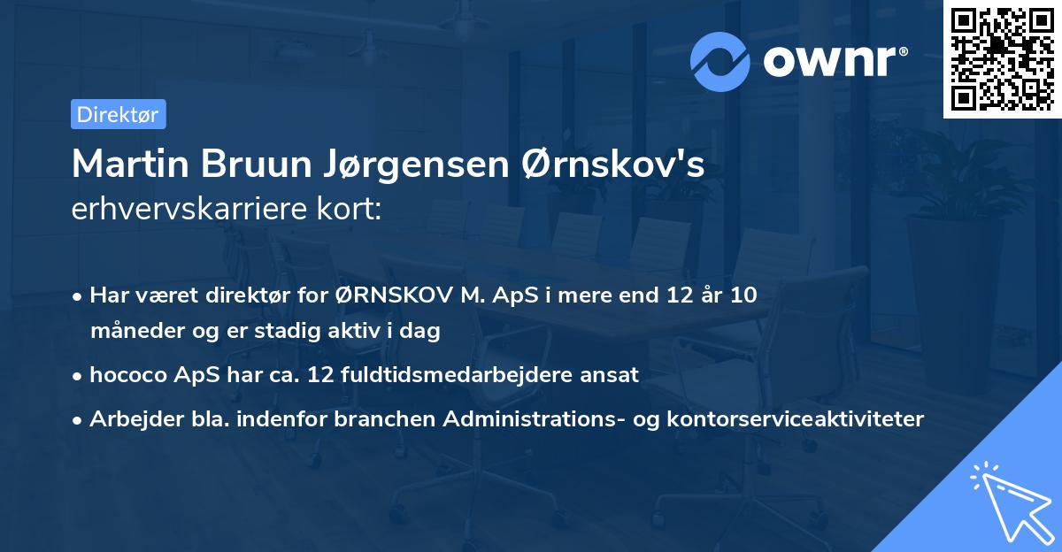 Martin Bruun Jørgensen Ørnskov's erhvervskarriere kort