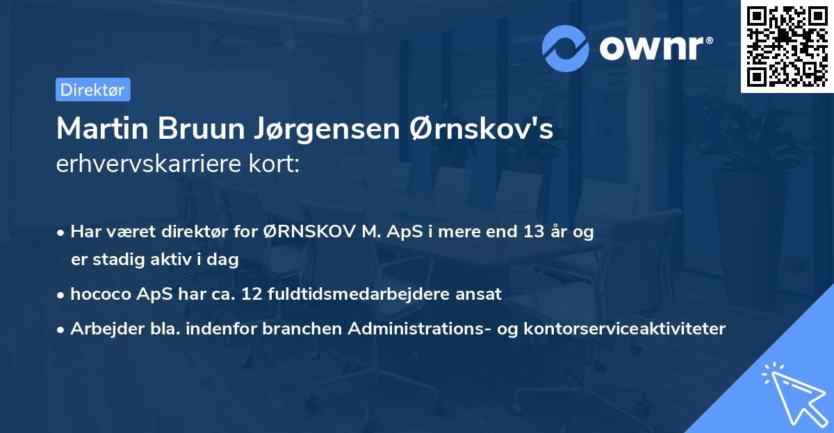 Martin Bruun Jørgensen Ørnskov's erhvervskarriere kort