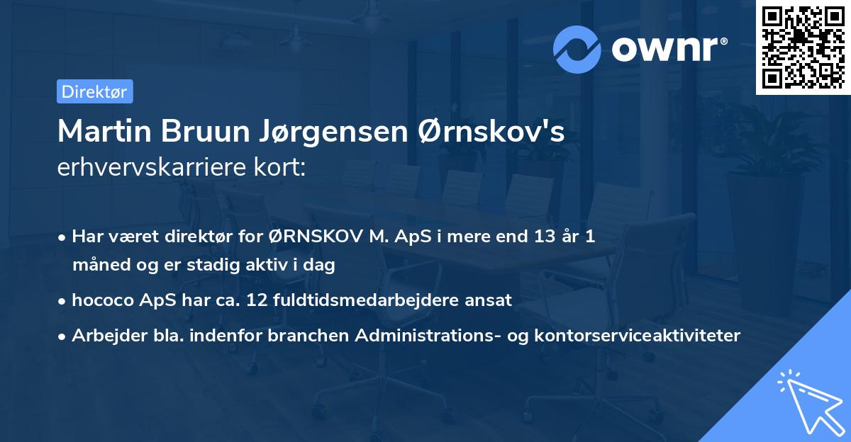 Martin Bruun Jørgensen Ørnskov's erhvervskarriere kort