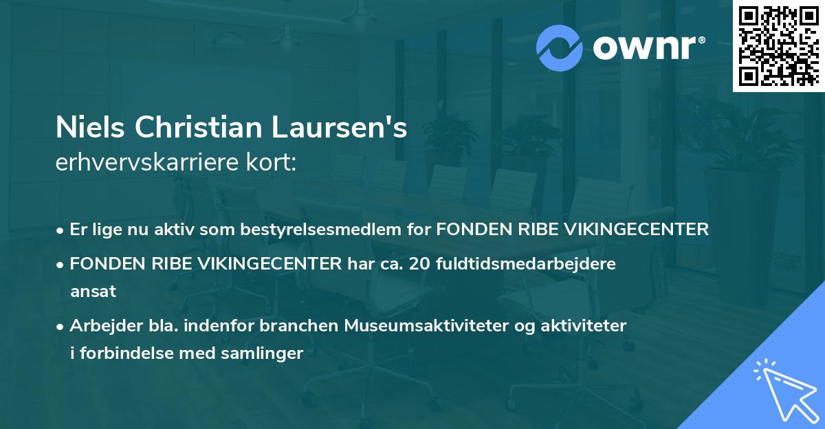 Niels Christian Laursen's erhvervskarriere kort