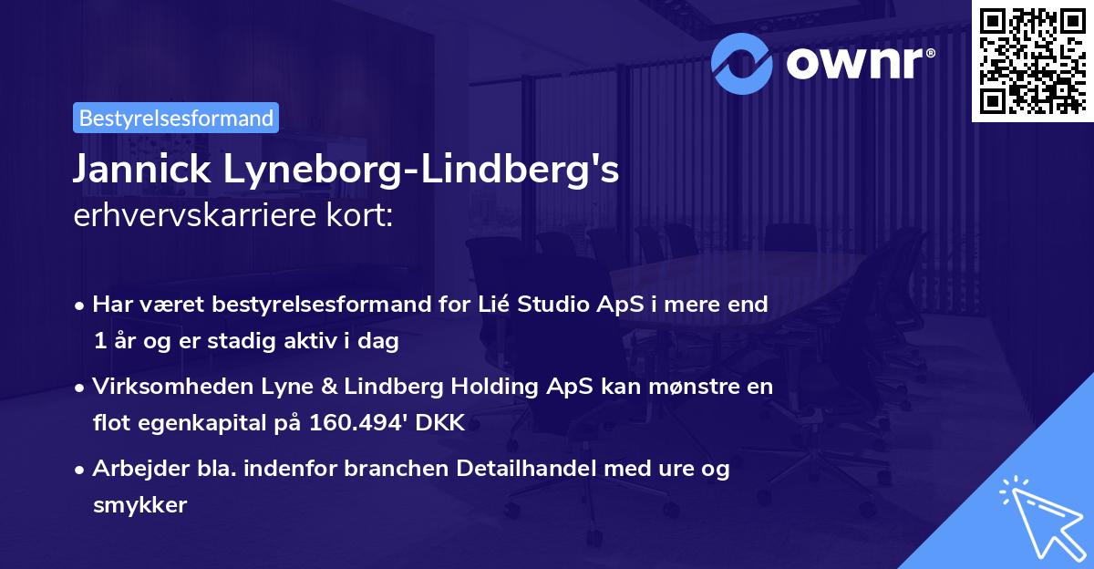 Jannick Lyneborg-Lindberg's erhvervskarriere kort