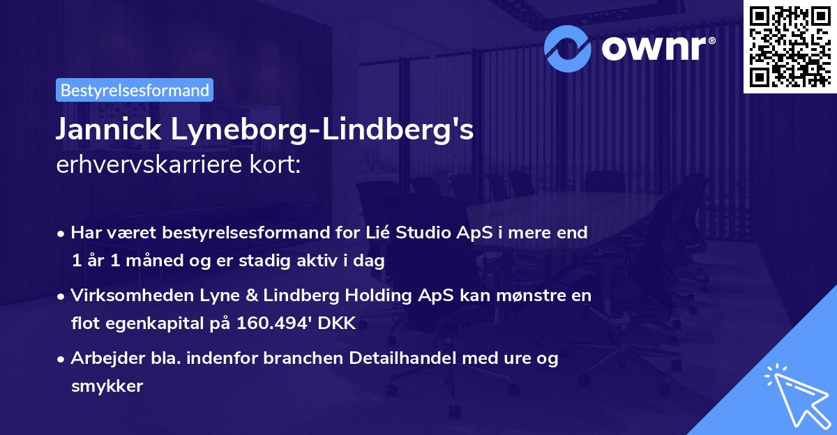Jannick Lyneborg-Lindberg's erhvervskarriere kort