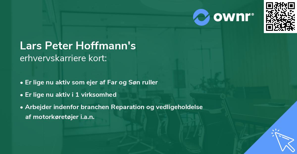 Lars Peter Hoffmann's erhvervskarriere kort