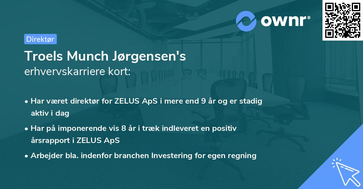 Troels Munch Jørgensen's erhvervskarriere kort