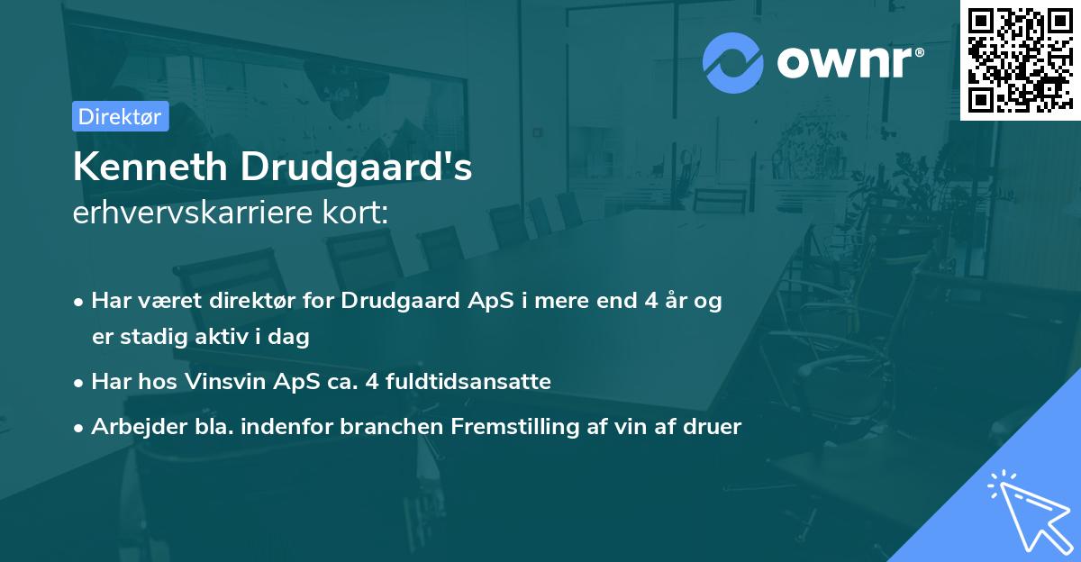 Kenneth Drudgaard's erhvervskarriere kort