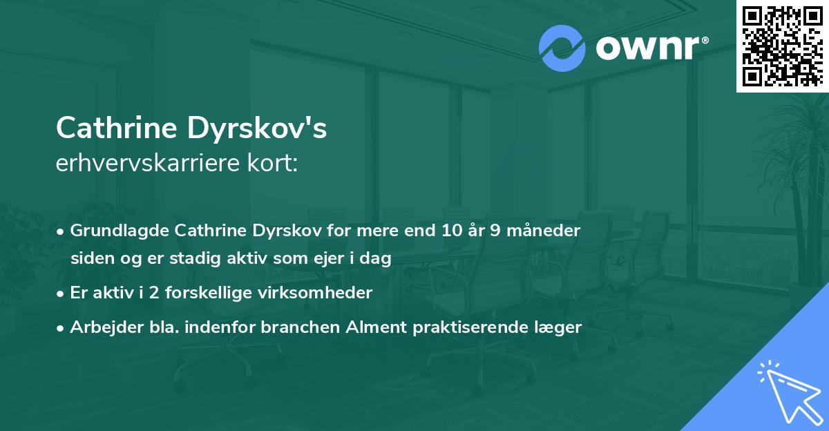 Cathrine Dyrskov's erhvervskarriere kort