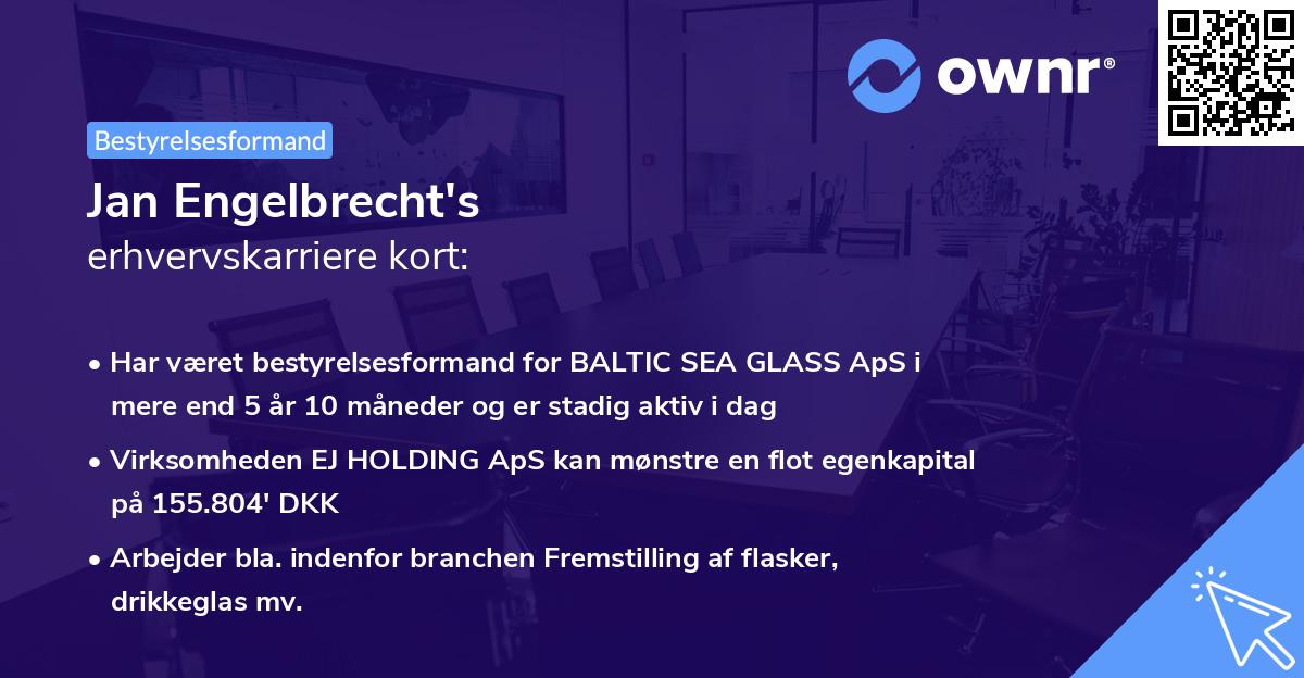 Jan Engelbrecht's erhvervskarriere kort