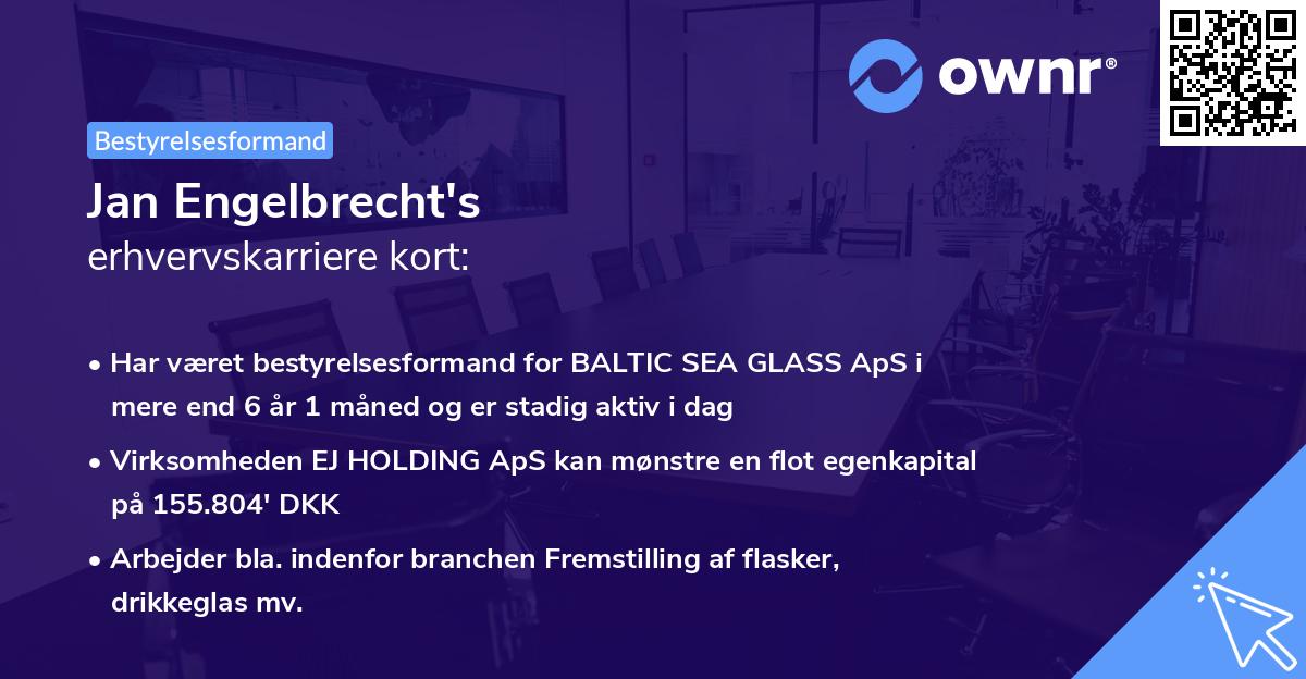 Jan Engelbrecht's erhvervskarriere kort