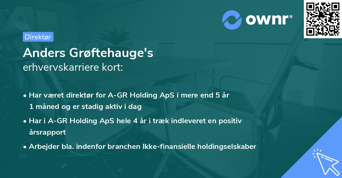Anders Grøftehauge's erhvervskarriere kort