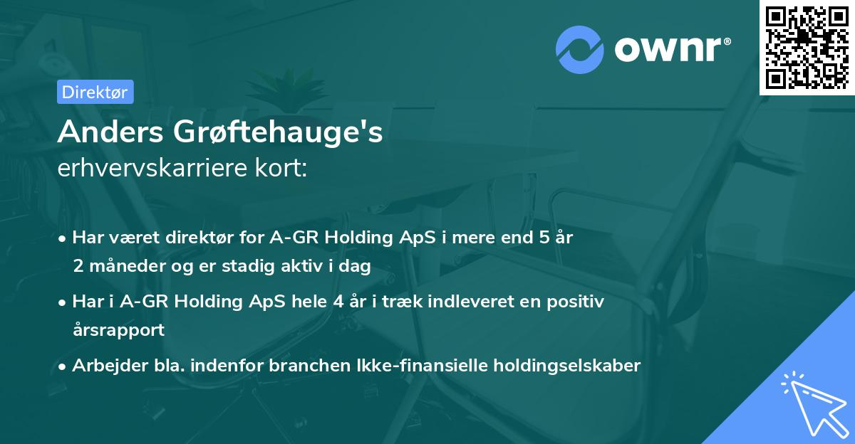 Anders Grøftehauge's erhvervskarriere kort