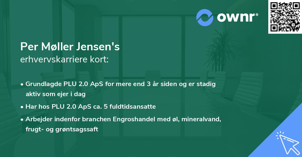 Per Møller Jensen's erhvervskarriere kort
