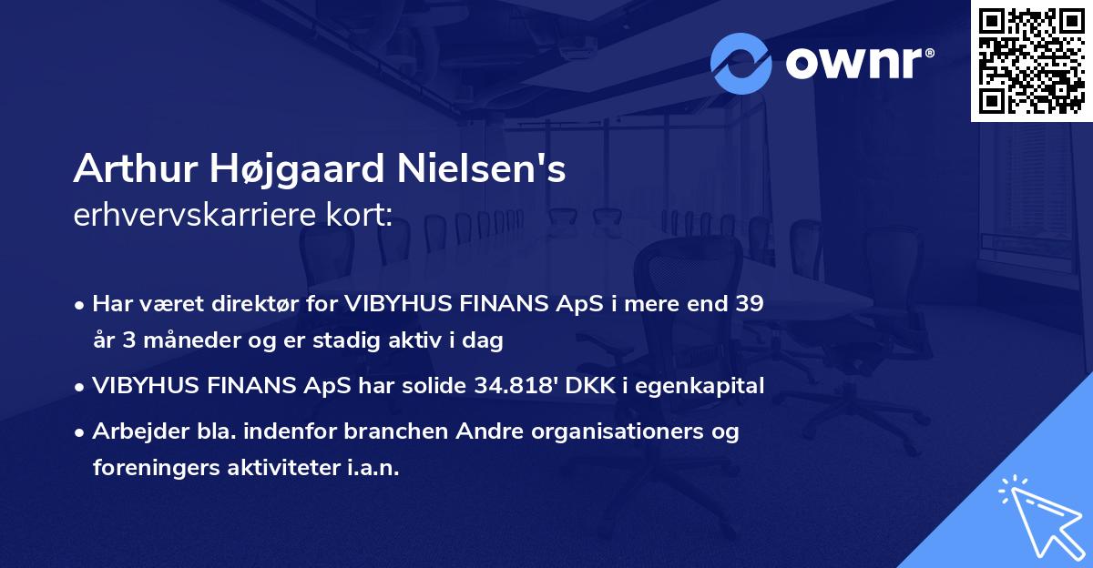 Arthur Højgaard Nielsen's erhvervskarriere kort