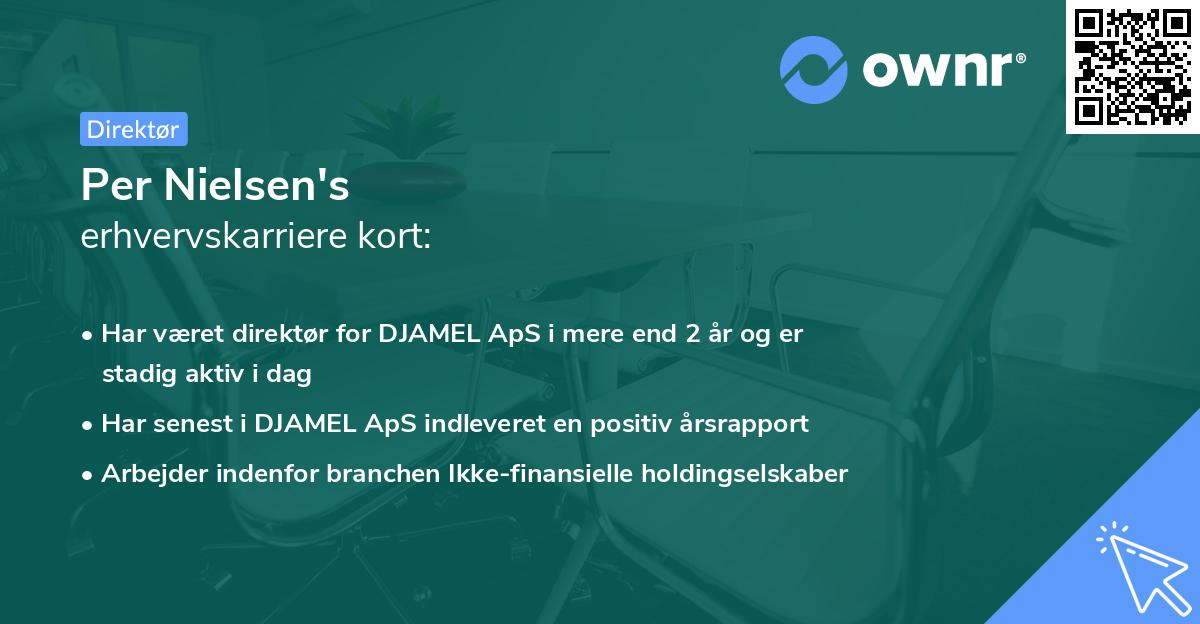 Per Nielsen's erhvervskarriere kort