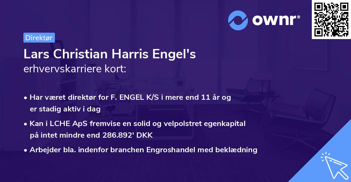 Lars Christian Harris Engel's erhvervskarriere kort