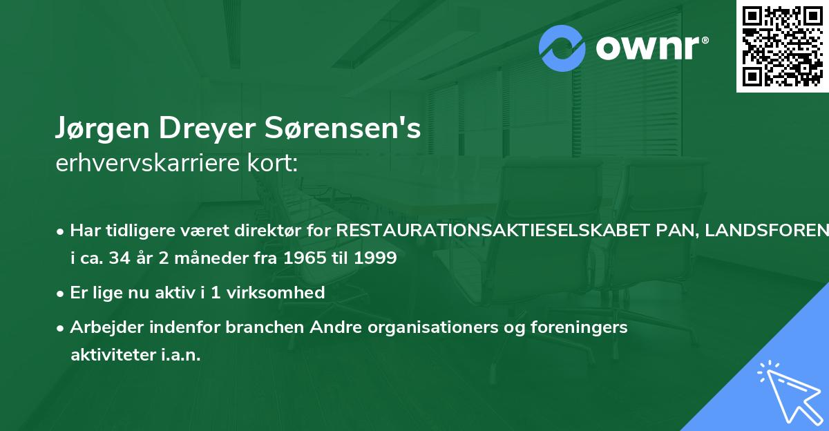 Jørgen Dreyer Sørensen's erhvervskarriere kort