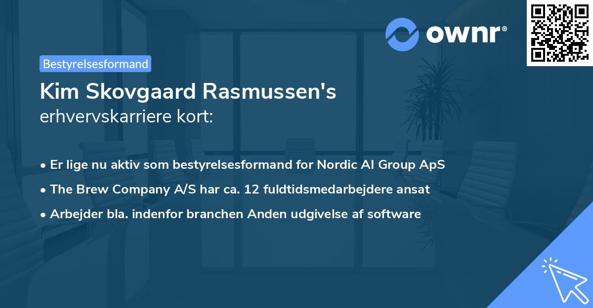 Kim Skovgaard Rasmussen's erhvervskarriere kort