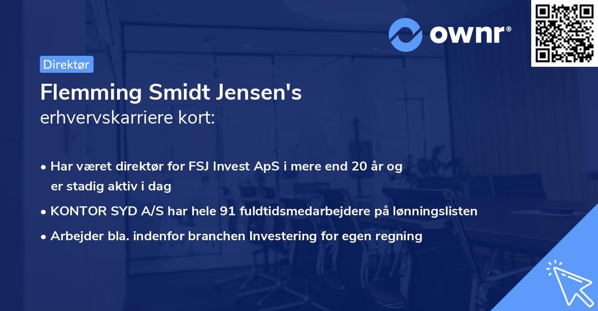 Flemming Smidt Jensen's erhvervskarriere kort