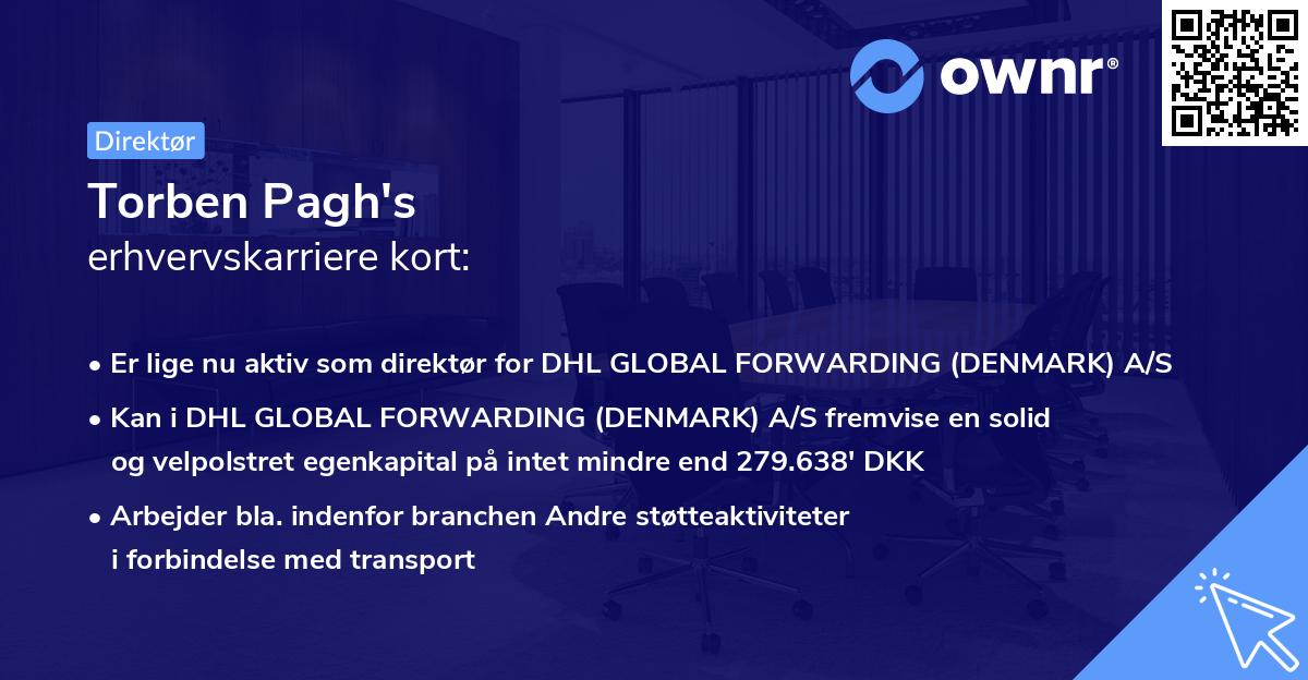 Torben Pagh's erhvervskarriere kort