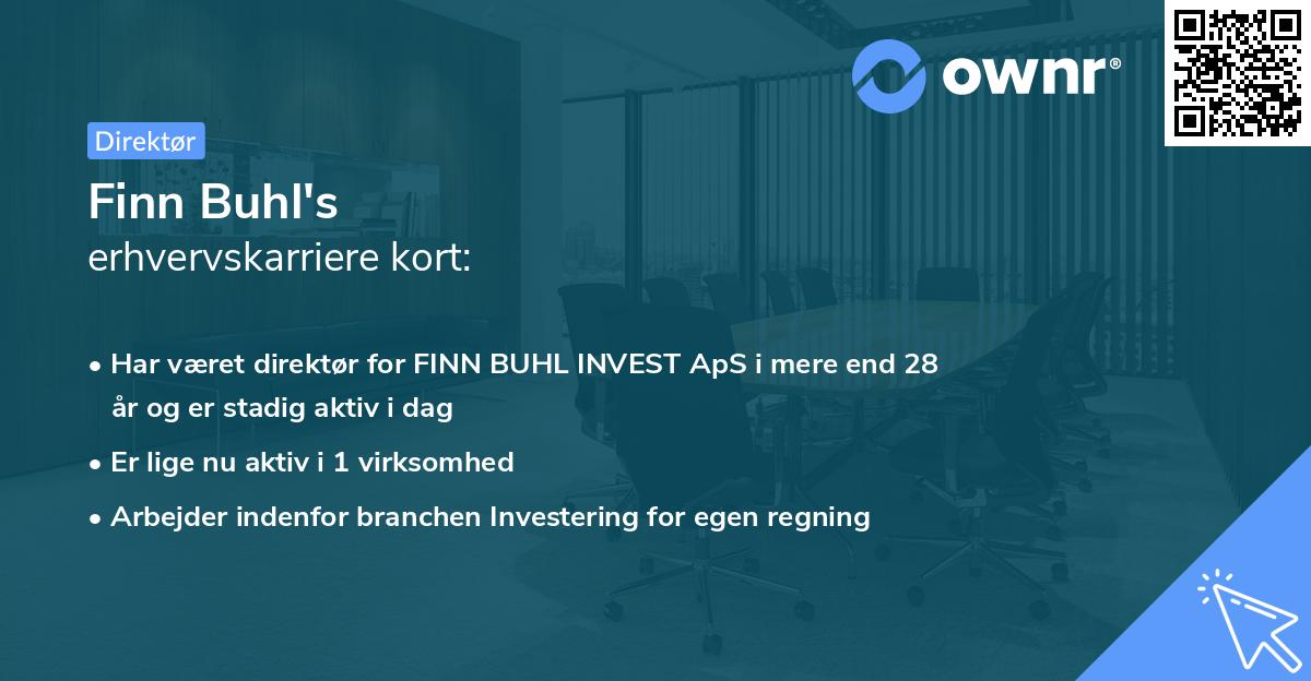 Finn Buhl's erhvervskarriere kort