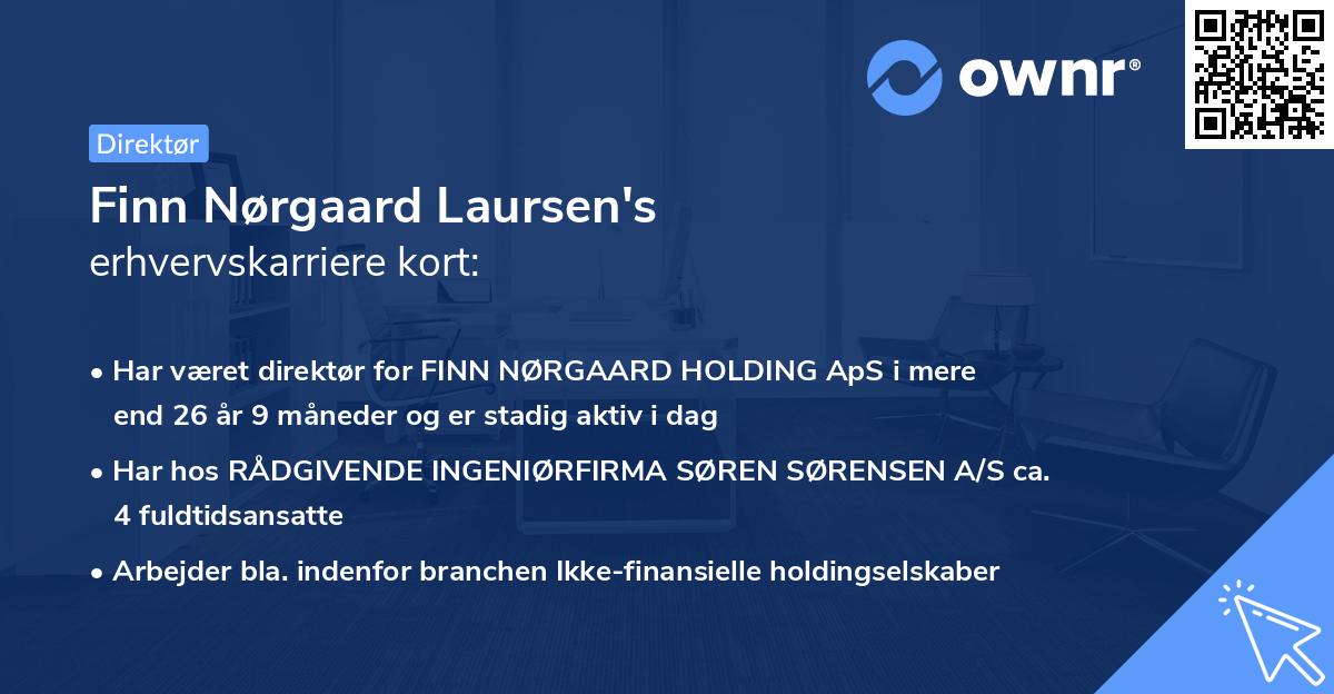 Finn Nørgaard Laursen's erhvervskarriere kort