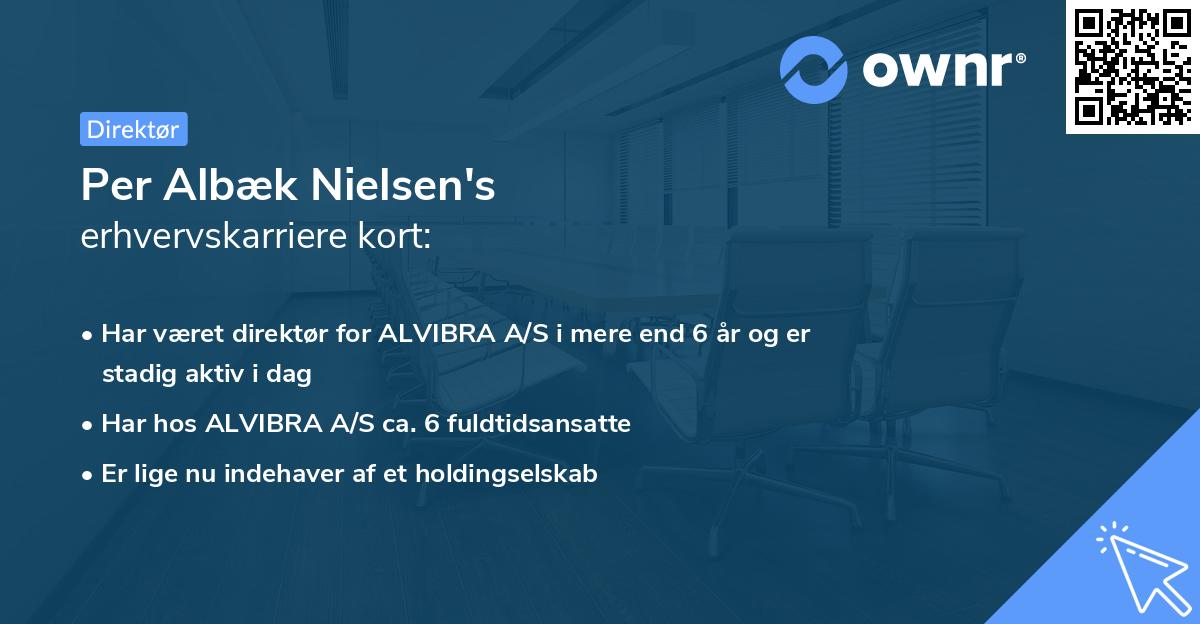 Per Albæk Nielsen's erhvervskarriere kort